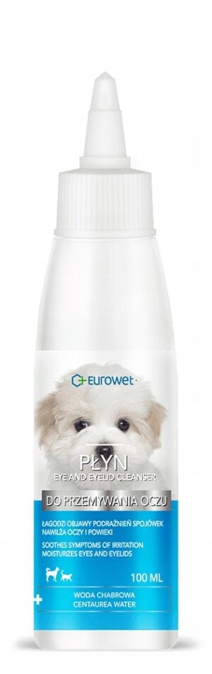 EUROWET Płyn do przemywania oczu dla psów i kotów 100ml