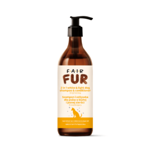 Fair Fur 2-in-1 Shampoo und Conditioner für Hunde mit hellem und weißem Fell 270ml
