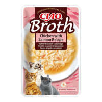 INABA CAT Ciao Bulion kurczak z łososiem