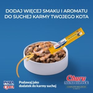 INABA CAT Meal Topper Huhn mit Käse 4x14g x12 – Bild 2