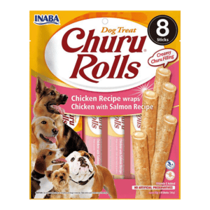 INABA DOG Churu Rolls Huhn mit Lachs 8x12g