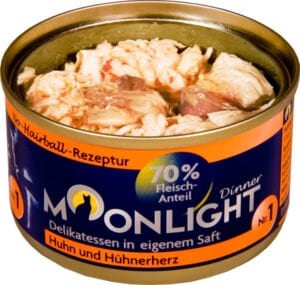 MOONLIGHT Dinner 1 Hähnchen und Hähnchenherzen 80g – Bild 2