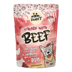 Mr. Bandit Chicken Beef 180g Duoprotein mit Huhn und Rindfleisch für ausgewachsene Hunde