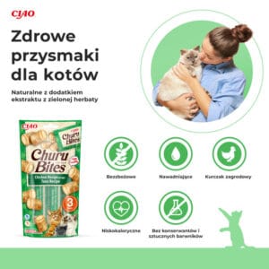 INABA CAT Churu Bites Huhn mit Thunfisch 3x10g – Bild 2