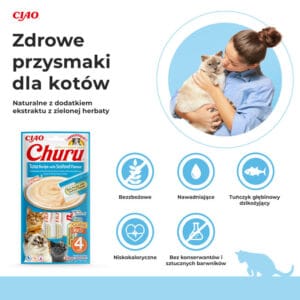 INABA CAT Churu Thunfisch mit Meeresfrüchten 4x14g – Bild 2