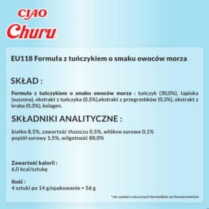 INABA CAT Churu Thunfisch mit Meeresfrüchten 4x14g – Bild 7