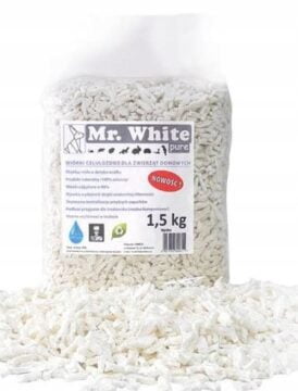 Mr. White Cellulose-Chips 1,5kg Einstreu für Nager Kaninchen