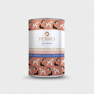 PERRO Gourmet Jeleń z cukinią 400g