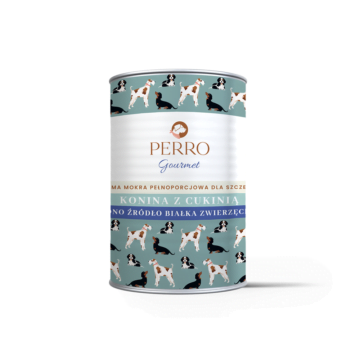 PERRO Gourmet Konina z cukinią Junior 400g