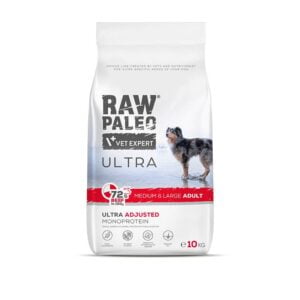 RAW PALEO Ultra Beef Medium&Large Adult 10kg mit Rindfleisch für ausgewachsene Hunde mittlerer und großer Rassen