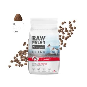 RAW PALEO Ultra Beef Mini Adult 750g mit Rindfleisch für ausgewachsene Hunde kleiner Rassen – Bild 2