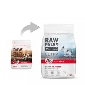 RAW PALEO Ultra Beef Mini Adult 750g mit Rindfleisch für ausgewachsene Hunde kleiner Rassen – Bild 3