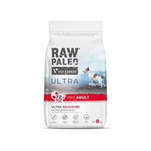 RAW PALEO Ultra Beef Mini Adult 8kg mit Rindfleisch für ausgewachsene Hunde kleiner Rassen