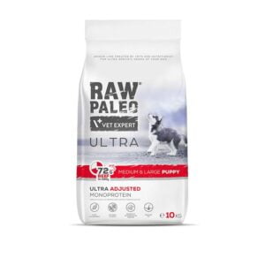 RAW PALEO Ultra Beef Medium&Large Puppy 10kg mit Rindfleisch für Welpen mittlerer und großer Rassen