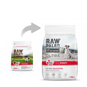 RAW PALEO Ultra Beef Mini Puppy 750g mit Rindfleisch für Welpen kleiner Rassen – Bild 3
