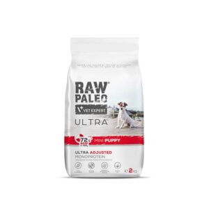 RAW PALEO Ultra Beef Mini Puppy 2kg mit Rindfleisch für Welpen kleiner Rassen