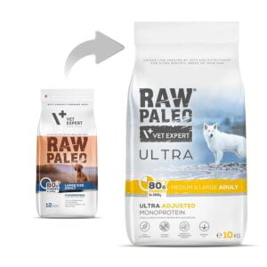 RAW PALEO Ultra Turkey Medium&Large Adult 10kg mit Truthahn für erwachsene Hunde mittlerer und großer Rassen – Bild 3