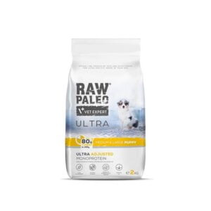 RAW PALEO Ultra Turkey Medium&Large Puppy 2kg mit Truthahn für Welpen mittlerer und großer Rassen