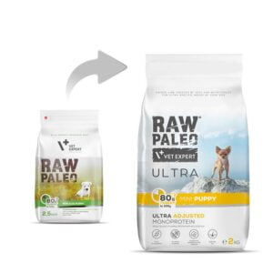 RAW PALEO Ultra Turkey Mini Puppy 2kg mit Pute für Welpen kleiner Rassen – Bild 3