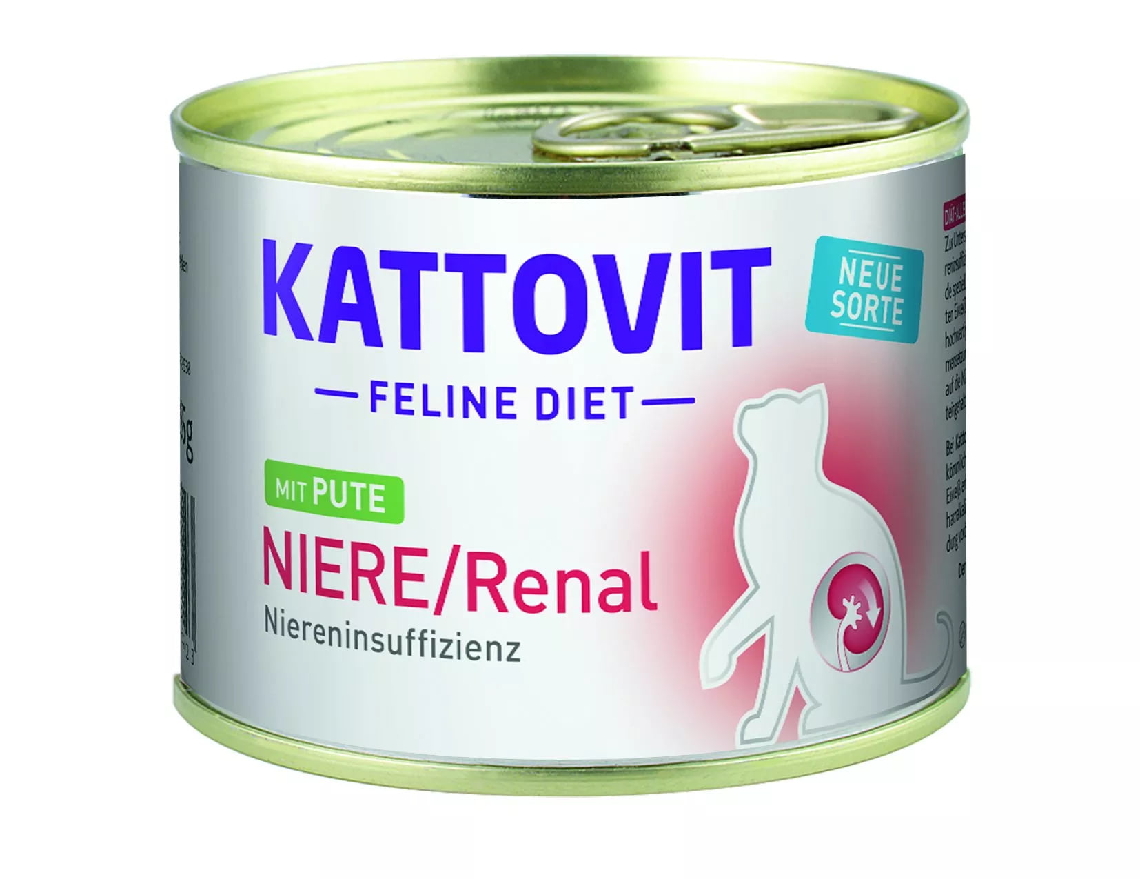 KATTOVIT Niere/Renal Truthahn 185g für Katzen mit chronischer Niereninsuffizienz