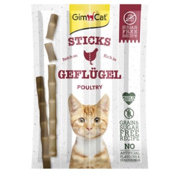 GIMCAT Sticks z drobiem i wątróbką