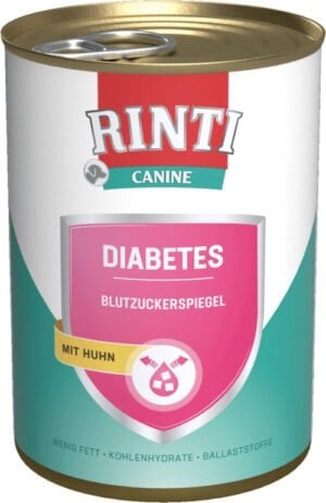 RINTI Canine Diabetes 400g für Hunde mit Diabetes und zur Reduzierung von Übergewicht