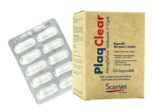 Scanvet PlaqClear 60 Kapseln Mundhöhle Zähne Atemstein Hund und Katze
