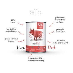 Ollo Pure Pork 400g Mono-Protein für Hunde mit Futtermittelallergien – Bild 2