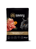 Savory Adult Sterilisiert Truthahn Karotte 85g Nassfutter für Katzen