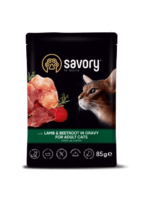 Savory Adult Lamm Rote Bete 85g Nassfutter für Katzen