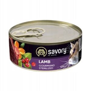 Savory Adult Sterilised Lamb 100g Nassfutter für sterilisierte Katzen