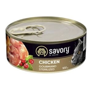 Savory Adult Sterilised Huhn 100g Nassfutter für sterilisierte Katzen