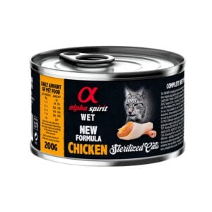Alpha Spirit Sterilised Cats Huhn 200g Nassfutter für Katzen