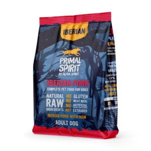 Primal Spirit Iberisches Schweinefleisch 1kg halbweiches Futter für ausgewachsene Hunde