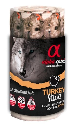 Alpha Spirit Truthahn Hundeleckerli Blister 160g (12 Stück/Pop)