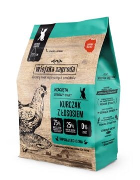 WIEJSKA ZAGRODA Kurczak z łososiem 400g