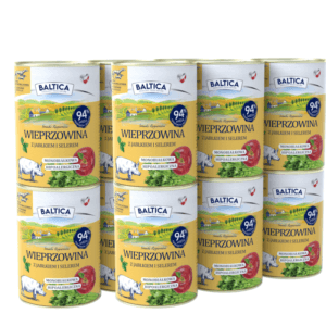 BALTICA Schweinefleisch und Apfel Nassfutter 12x400g