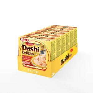 INABA CAT Dashi Delights Huhn Thunfisch und Lachs 6 x 70g Katzenleckerlis