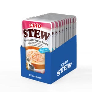 INABA CAT Ciao Gulasch Huhn mit Lachs 12x40g