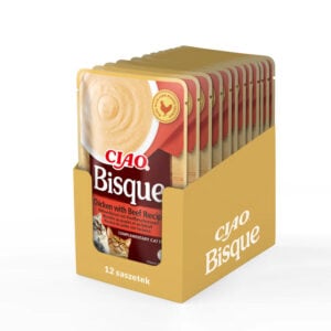 INABA CAT Ciao Bisque Huhn mit Rindfleisch 12x40g