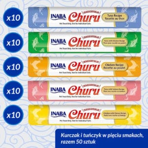 INABA CAT Churu Sorten Thunfisch und Huhn 50x14g Dose 700g – Bild 5