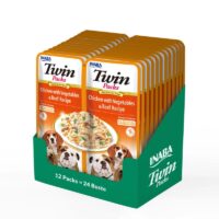 INABA DOG Twin Huhn Gemüse und Rindfleisch 12x2x40g