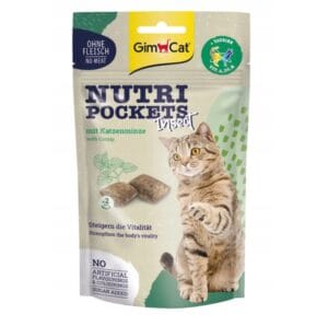 GIMCAT Nutri Pockets Leckerbissen mit Katzenminze und Insekten 60g