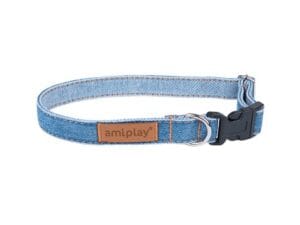 Amiplay Verstellbarer Kragen Denim L Blau