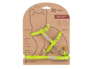 Amiplay Geschirr + Leine für Samba Katze S Grün