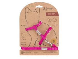 Amiplay Geschirr + Leine für Katze Samba S Rosa