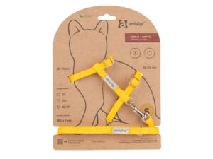 Amiplay Geschirr + Leine für Samba Katze S Gelb