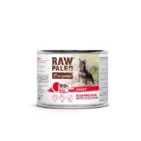 RAW PALEO Beef&Rabbit Adult 200g Nassfutter für Hunde Duoprotein-Rind mit Kaninchen
