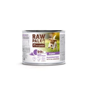 RAW PALEO Duck & Boar Puppy 200g Welpennassfutter Duoprotein Ente & Wildschwein