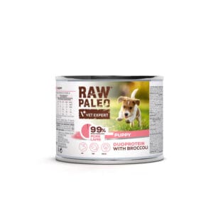 RAW PALEO Pork&Lamb Puppy 200g Welpennassfutter Duoprotein Schweinefleisch & Lamm